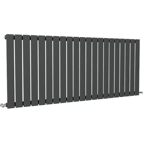 SKY Bathroom Flat Panel Radiator Horizontal 600x1428mm Single Anthracite