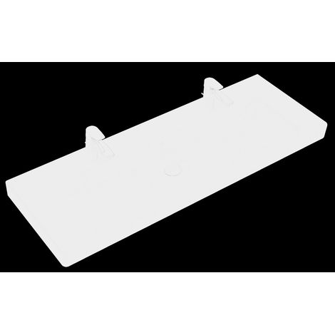 Armoire VB SchrankWT Subway 2.0 1300x470mm rectangulaire 2HL. avec ÜL. Blanc Alpin (1/4)