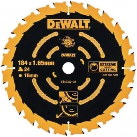 Lama per sega a immersione Dewalt 184 mm x 16 mm 24 denti