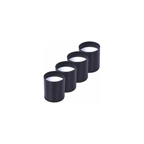 Lote de 4 rehausseurs pieds lit acier carbone 5cm – Carga 4500kg – Pour meubles lourds – Instalación fácil con patins autocollants