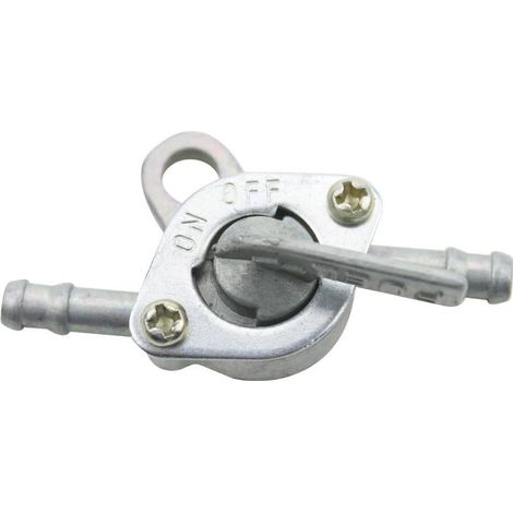 Commutateur de filtre de robinet de réservoir carburant en ligne zinc 6mm x 55mm, remplacement pour VTT, pit bike, quad, buggy 50cc 70cc 90cc 110cc 125cc, scooter, ATV, go-kart (1/4)