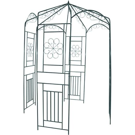Arche de jardin Arche déco - Voûte de jardin 250 cm Vert foncé BV121169 - BonneVie (1/3)