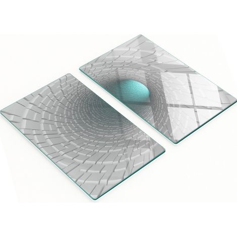 Tableros decorativos multifuncionales para cocina, de vidrio templado 3D, 2x30x52 cm. (1/5)