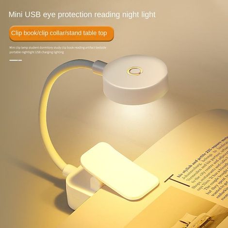 Wiederaufladbare LED-Schreibtischlampe über USB Leselampe für Schüler Leselampe als Geschenk Augenschutzlampe.