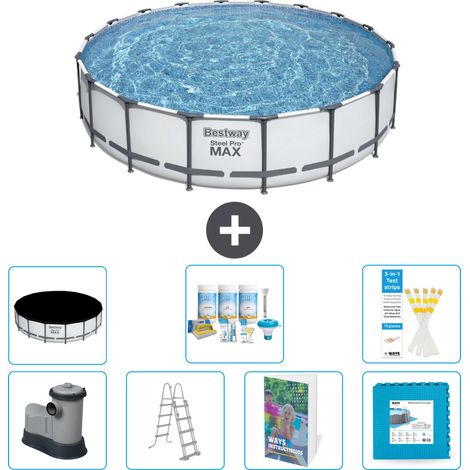 Bestway Steel Pro MAX Rund - 549x122 cm - 8-teilig S536