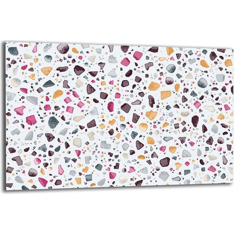 PLAQUE DE PROTECTION EN VERRE POUR CUISINIÈRE 80x52 MOSAÏQUE (1/5)