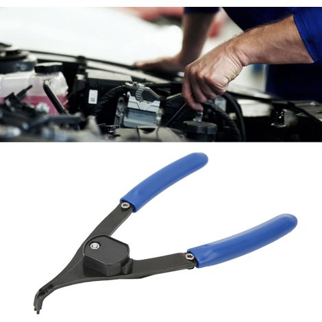 Pince à circlips réglable de 20 cm (8 pouces) pour circlips intérieurs et extérieurs, outil de réparation automobile à 90° (1/5)