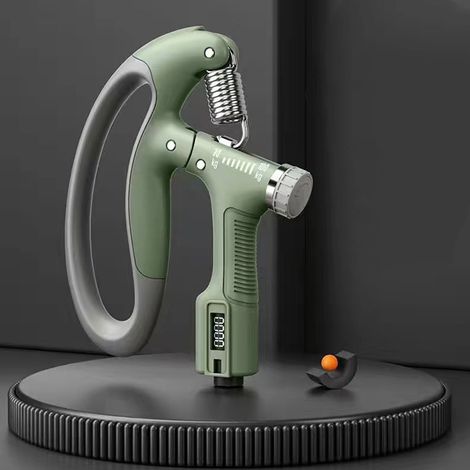 Appareil électrique de renforcement de la force de préhension avec compteur, réglable de 10 à 100 kg, vert (1/5)
