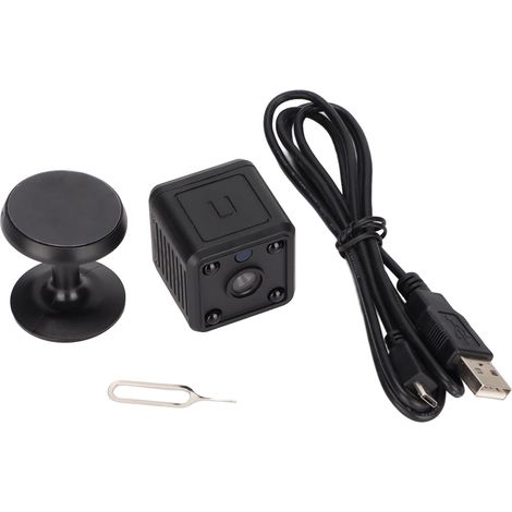 Mini caméra 1080p HD avec vision nocturne, détection de mouvement et WiFi rechargeable, petite caméra de sécurité pour la maison et le bureau. (1/5)