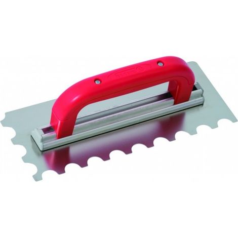 SOFOP TALIAPLAST - Platoir à colle inox 28x11 dents demi-lune 20x10mm