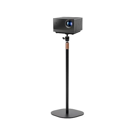Support de projecteur réglable en hauteur de 65 à 120 cm, pivotant à 360° et inclinable à 90 ° avec pied en métal stable, support universel pour home cinéma, bureau et présentations (1/5)
