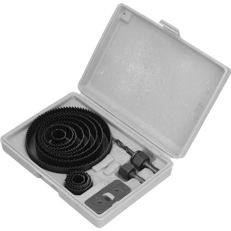 Scie cloche acier HSS 6 pièces trépan bois plâtre plastique kit perçage (1/5)