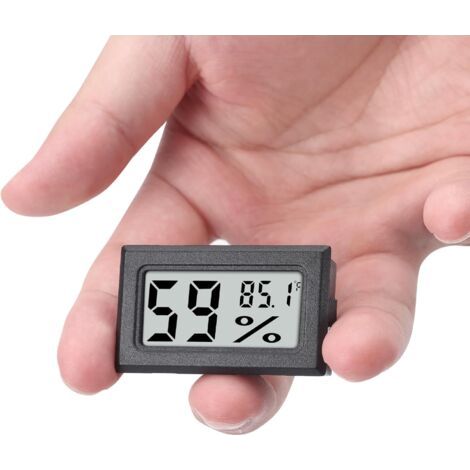 Mini termómetro-higrómetro digital para uso en interiores, con sensor de temperatura en grados Fahrenheit (℉). (1/5)