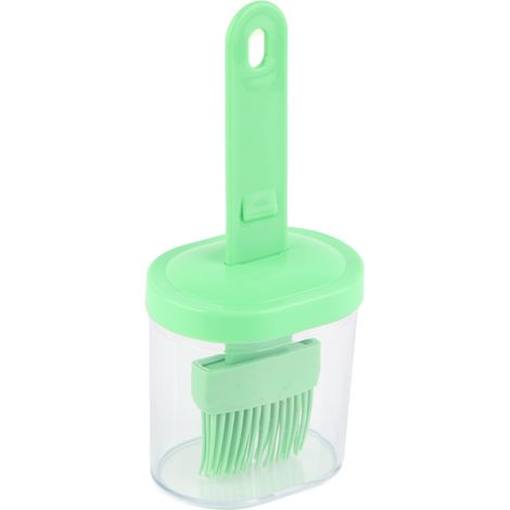 Goupillon intégré en silicone pour flacon distributeur d'huile d'olive avec goupillon en silicone pour la cuisine, la pâtisserie, le barbecue et les conserves.