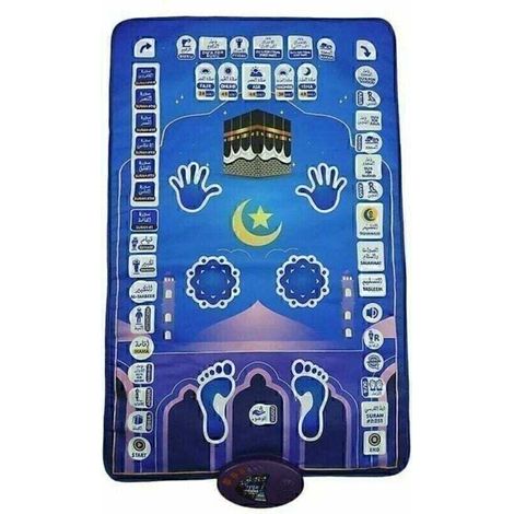 1 Stück Bildungs-Gebetsmatte für Kinder, Erwachsene, Lesematte, Unterricht, MP3-Elektronik-Musikmatte (41 x 8 x 31 cm)