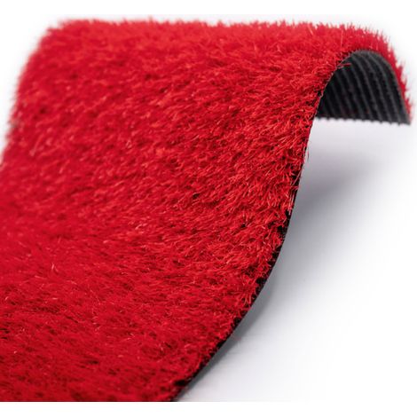 Gazon artificiel Expo classé feu - Rouge - 22 mm - Rouleau de 2m x 7m