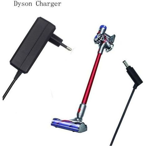 Chargeur pour Dyson V6 V8 DC62 V7 SV03 DC58 DC59 DC61 DC74 Adaptateur secteur pour aspirateur (5.9in Câble secteur) (1/4)