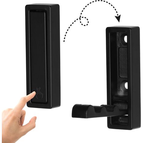 Percha plegable negro mate Riex XV44 (1/5)