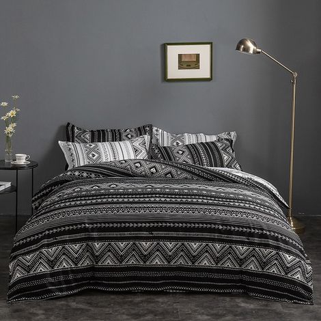Housse de couette 200x230cm + 2 Taies d'oreiller 51x76cm, Pour deux personnes (1/2)