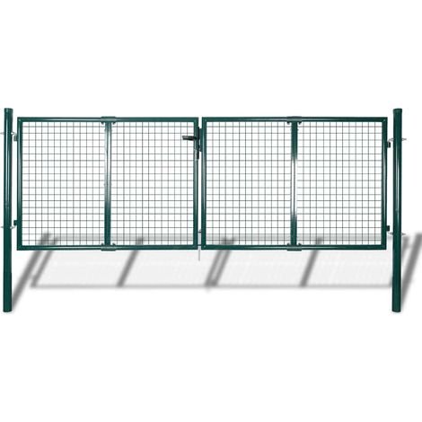 Grille de portail-Clôture mur en filet 300x75 cm (1/5)