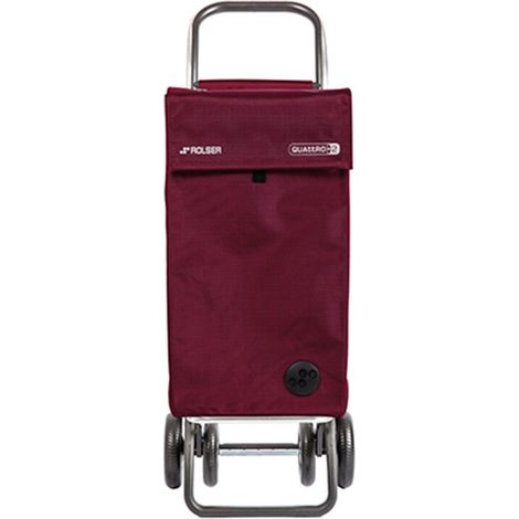 Carro compra "Sbelta" mf de 4 ruedas color burdeos sbe001 rolser