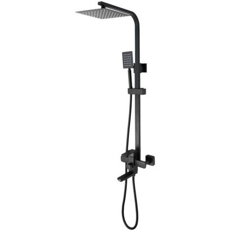 Columna de ducha termostática, con ducha de techo cuadrada de 20 cm, sistema de ducha termostático (1/5)