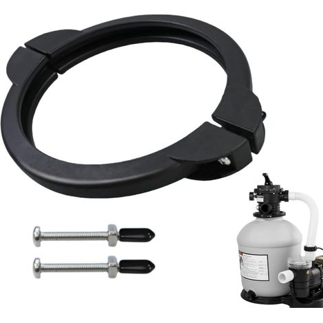 Abrazadera para filtro de piscina,Abrazadera de repuesto para filtro de piscina,Abrazadera de válvula de brida con tornillos - Anillo de abrazadera de válvula de filtro de para piscina de