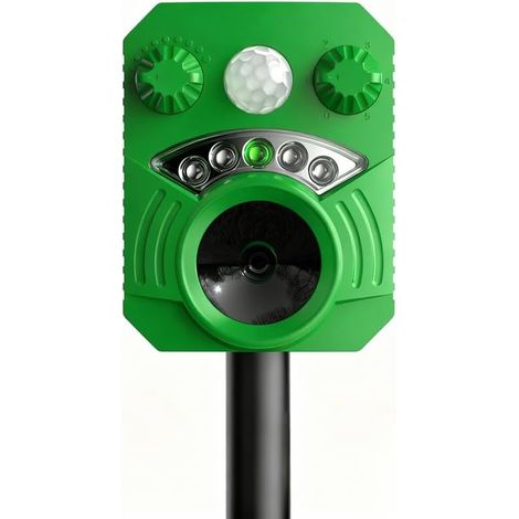 Solar-powered ultrasonic animal repellent for gardens, deterrent against pigeons, ultrasonic animal repellent (1/5)