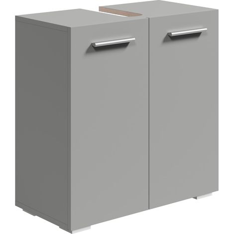 Waschtischunterschrank Jupiter 60 x 30 x 60 cm - Matt Grau - Bad