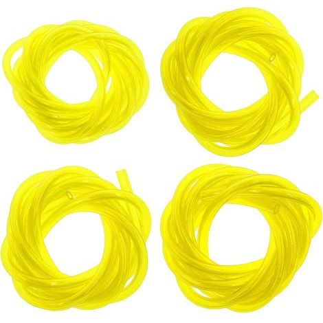 4 Stück 1,5 m Kraftstoffleitungsschläuche, 2 x 3,5 mm, 2,5 x 5 mm, 3 x 5 mm, 3 x 6 mm, Kraftstoffschlauch für Kettensägengebläse, Rasenmäher, Freischneider, Hochdruckreiniger (1/5)