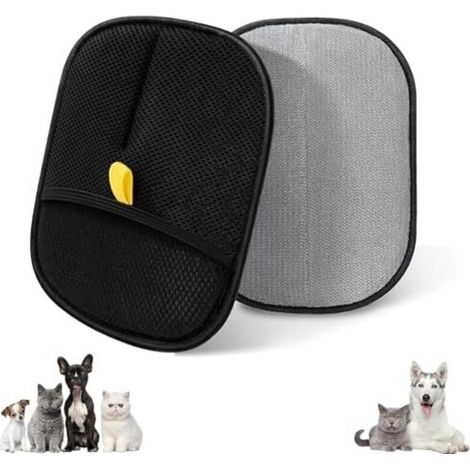 Lot de 2 Gant Anti Poils Animaux Amélioré, Gant de Toilettage Chien Chat Réutilisable, Gant pour Enlever Les Poils de Chat, Gant Poils Animaux, Ramasse Poils Animaux Lavable (1/5)