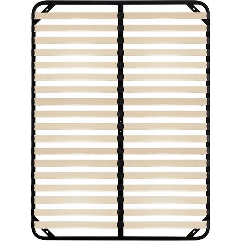 Bolli – Sommier 140x190cm à lattes en bois massif – Ultra stabilité et soutien renforcé – Montage rapide en 30 minutes
