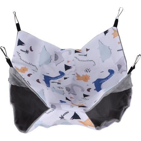 Hamac suspendu pour animaux de compagnie, lit superposé, petit jouet adapté aux Hamsters, souris, Rats blancs et autres petits dinosaures à pétales (1/5)