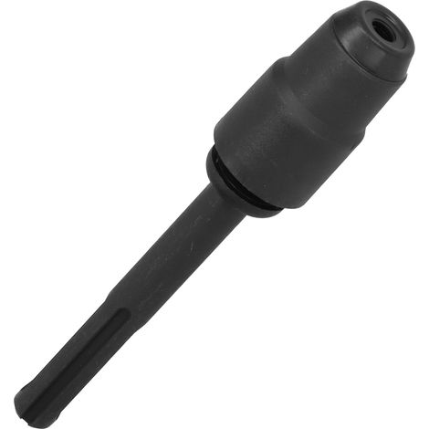 Schlagbohradapter, sandstrahlend, rostfrei, korrosionsbeständig, langlebiges Bohrfutter, Schnellspannwerkzeug, schwarz (1/5)