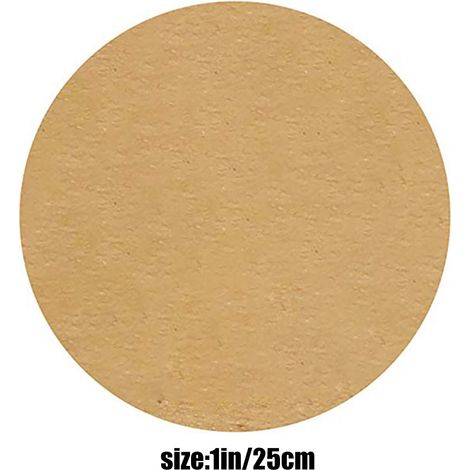 500 étiquettes rondes autocollantes en papier kraft pour sacs de cuisson (1/5)