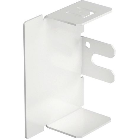 OBO Bettermann Pieza final 40x60mm Acero cincado / recubierto de plástico blanco puro RAL 9010, 6249426