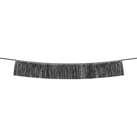 Schwarze Fransengirlande