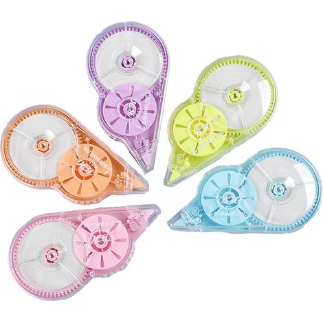 Ruban correcteur, ruban blanc, pour l'école, le bureau, la prise de notes, le marquage, les loisirs créatifs (1/5)