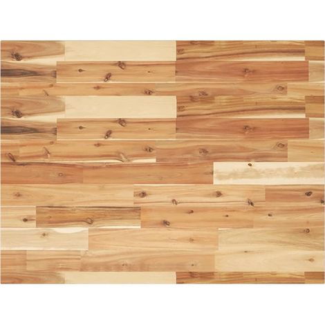 Waschtischplatte Ölbeschichtung 80x60x2 cm Massivholz Akazie