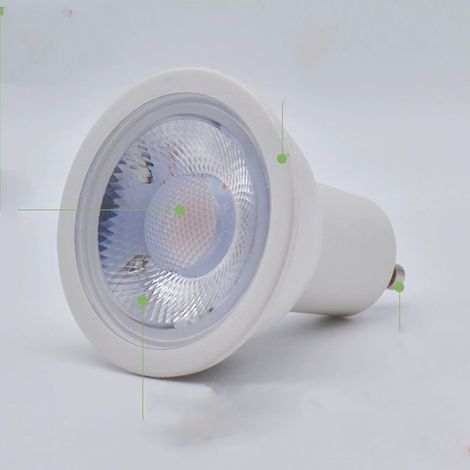 Ampoules projecteurs MR16, culot GU10, 5 W, 12 V, lumière blanche, économie d'énergie, faisceau large 220 volts (1/5)