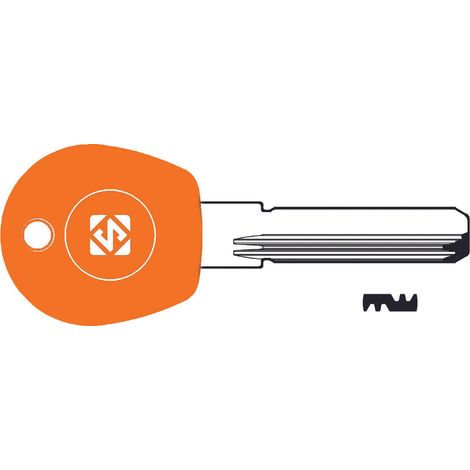 Chiavi punzonate per cilindri moia 4+7+3 spine mo1rp - mo1rp