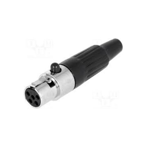 Conector Minixlr Macho 5pin Aereo Para Soldar Mxlr-5w