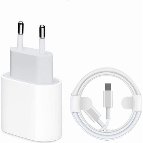 Chargeur rapide 25 W pour iPhone, 1 prise USB C PD 3.0 avec câble Lightning 1.5 M pour (1/5)