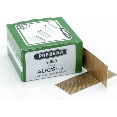 Prebena ALK25CLS Chiodi per graffette Dimensione del prodotto, lunghezza 25 mm 9600 pz. (1/2)