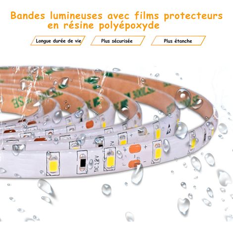 Acezanble – Miroir lumineux de salle de bain 120 x 80 cm – Éclairage LED anti-buée – IP44 – Interrupteur tactile – Montage vertical/horizontal