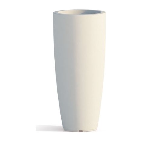 VASO ALTO IN RESINA MONACIS STILO ROUND H 70 cm. VARI COLORI - Colore: Bianco