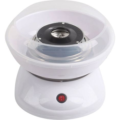 Machine à guimauves portable électrique, machine à barbe à papa, grand réservoir à sucre, tube chauffant efficace, appareil de cuisine sûr pour enfants, fêtes d'anniversaire, usage domestique, blanc, (1/5)