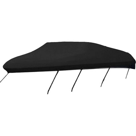 Housse De Bateau - Housse De Bateau Multi-Taille en Tissu Oxford 420D Noir Durable Etanche, Anti-déchirure, Anti-UV, Anti-Neige, Convient pour Bateaux De Pêche Trimaran en Forme De V (1/5)