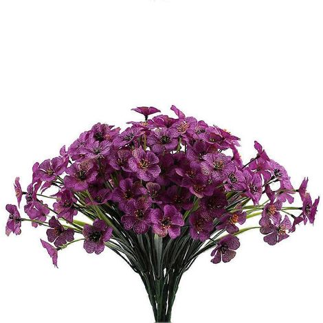 bouquet de fleurs artificielles, décoration florale, fausses fleursviolet (1/5)