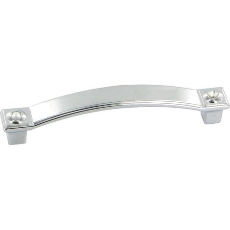 Poignée avec strass - Entraxe : 128 mm - Longueur : 142 mm - SIRO